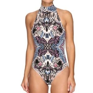 Free people printed body suit